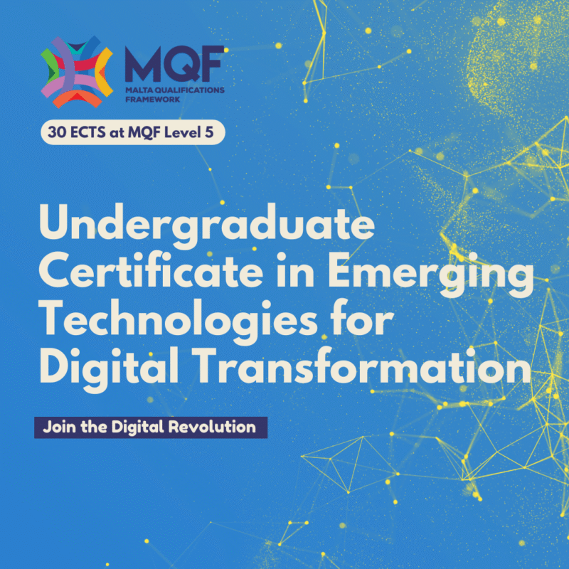 Undergraduate Certificate in Emerging Technologies for Digital Transformation